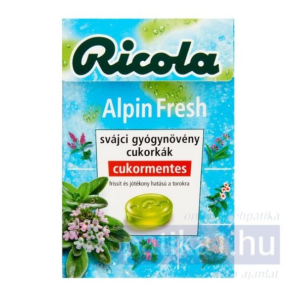 Ricola Alpin Fresh cukormentes cukorka 40 g
