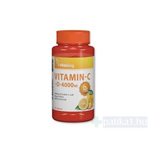 Vitaking C-1000 mg + D-4000 NE tabletta 90x