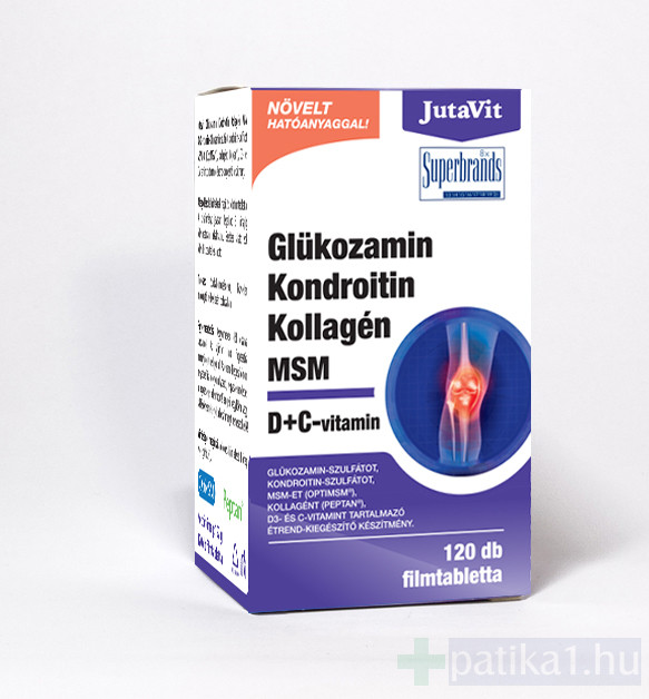 Glükozamin-kondroitin krém ára JutaVit Glükozamin Kondroitin MSM filmtabletta 60x+12x