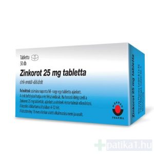 Zinkorot 25 mg tabletta 50x