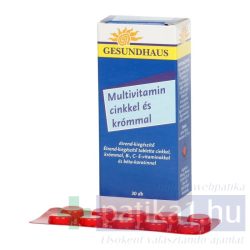 Gesundhaus multivitamin cink és króm tabletta 30 db