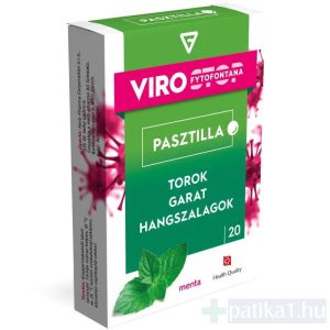 Virostop Fytofontana Pasztilla menta ízű 20x