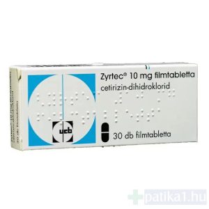 Zyrtec 10 mg filmtabletta 30x