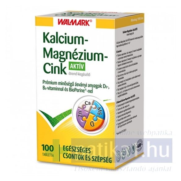 Walmark Kalcium + Magnézium + Cink aktív tabletta 100x