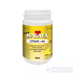   Magnex Citrate + B6-vitamin étrendkiegészítő rágótabletta 100x magnézum-citrát