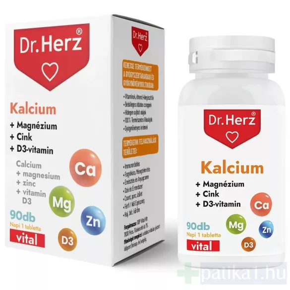 dr. Herz Kalcium Magnézium Cink D3 tabletta 90 db