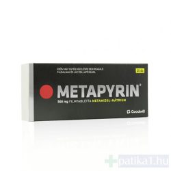 Metapyrin 500 mg filmtabletta 20 db