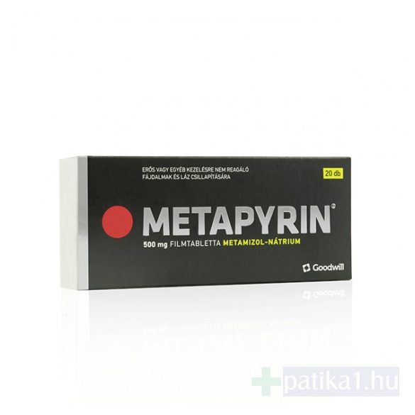 Metapyrin 500 mg filmtabletta 20x