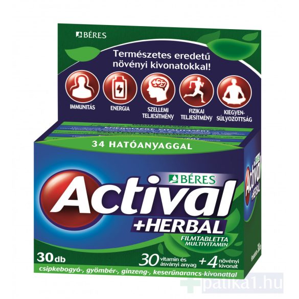 Béres Actival + Herbal filmtabletta 30x