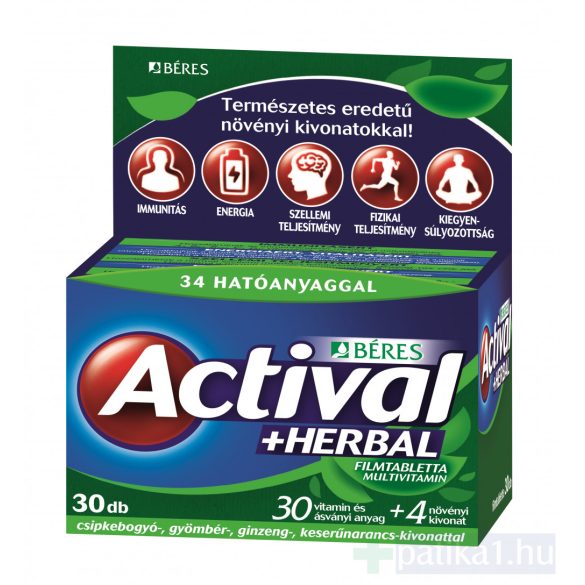 Béres Actival + Herbal filmtabletta 30x