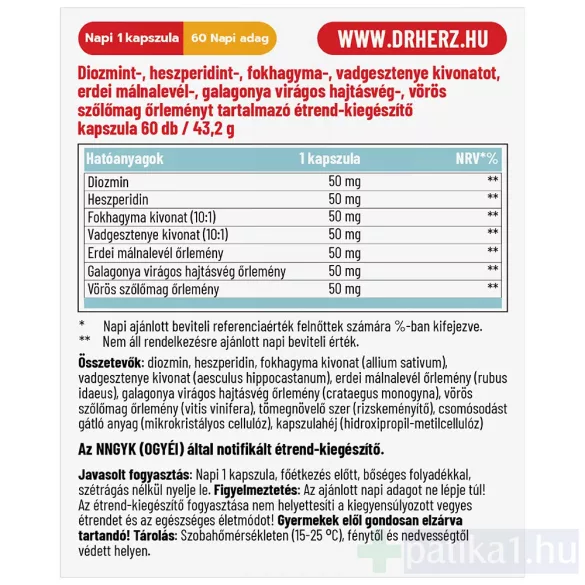 Dr. Herz Erek Egészsége kapszula 60x