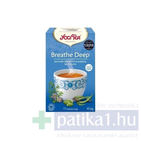 Yogi Bio mély lélegzet filteres tea 17 db - Breathe Deep
