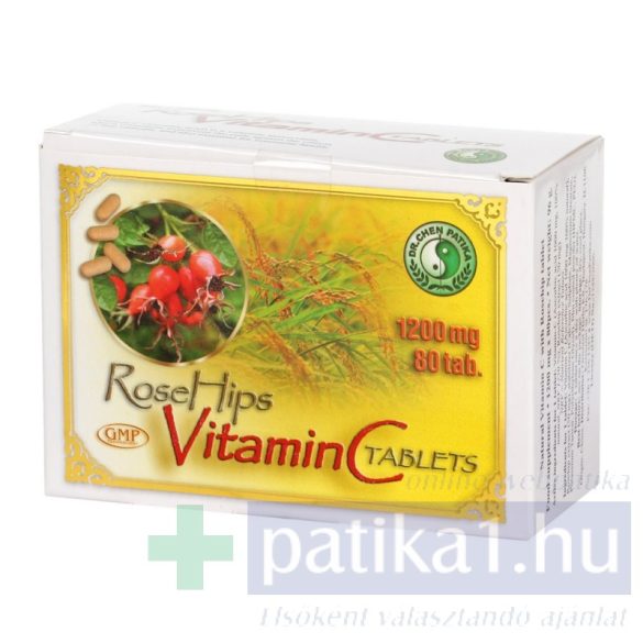 Dr. Chen Natúr C-vitamin 1200 mg csipkebogyó kivonattal 80x