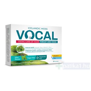 Vocal szopogató tabletta menta 24x