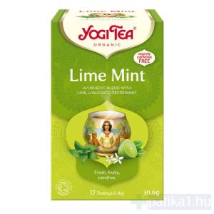 YogiTea Bio Zöldcitrom menta tea filteres 17x