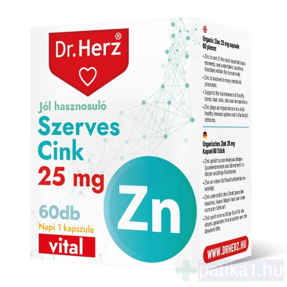 Dr. Herz Szerves Cink tabletta 60 db