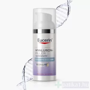 Eucerin Hyaluron-Filler + Longevity Epigenetic Éjszakai arcápoló 50 ml