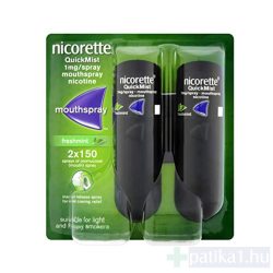   Nicorette Quickspray DUOPACK 1 mg/adag szájnyálkahártyán alk. spray 2x