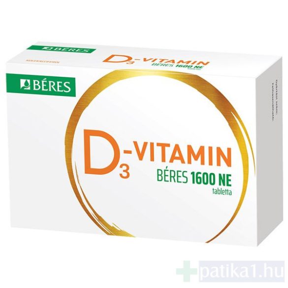 D3 vitamin Béres 1600 NE tabletta 60x