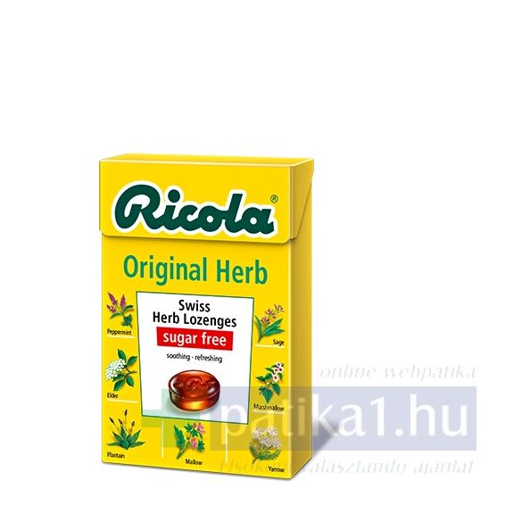 Ricola Original Herb cukormentes cukorka 40 g