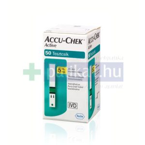 AccuCheck Active Glucose vércukormérő tesztcsík 50x