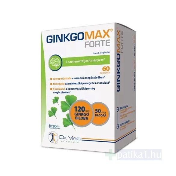 GinkgoMAX Forte Ginkgo 120 mg + Bacopa 50 mg kapszula 60x
