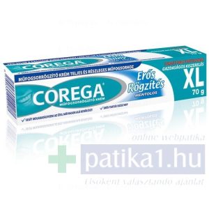 Corega műfogsorrögzítő krém erős rögzítés XL 70 g