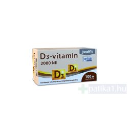 JutaVit D3-vitamin 2000 NE (50µg) lágykapszula 100x