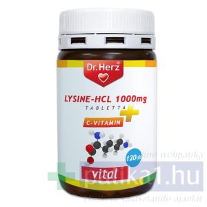 Dr. Herz Lizin / Lysine-HCL 1000mg + C-vitamin tabletta 120x