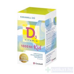 Goodwill D3-vitamin Kid 1000 NE rágótabletta 90x