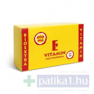 Vitamin E Bioextra 400 mg lágy kapszula 60 db