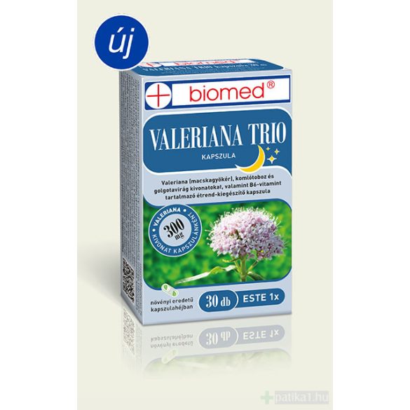Biomed Valeriana Trio Étrendkiegészítő kapszula 30 db