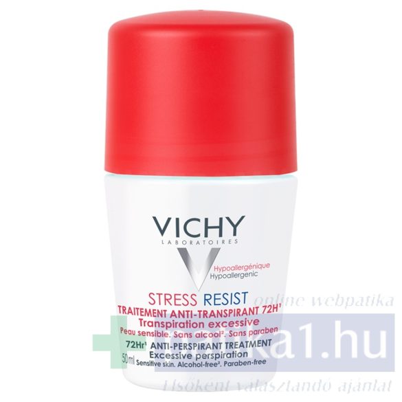 Vichy Stress Resist izzadságszabályozó dezodor - intenzív hatás - golyós piros kupakos 72 órás 50 ml