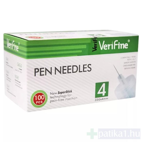 VeriFine Pen 32G 4 mm injekciós tű adagoló tollhoz 100x