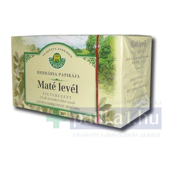 Mate tea Herbária filteres 20 db 1,5 g filter