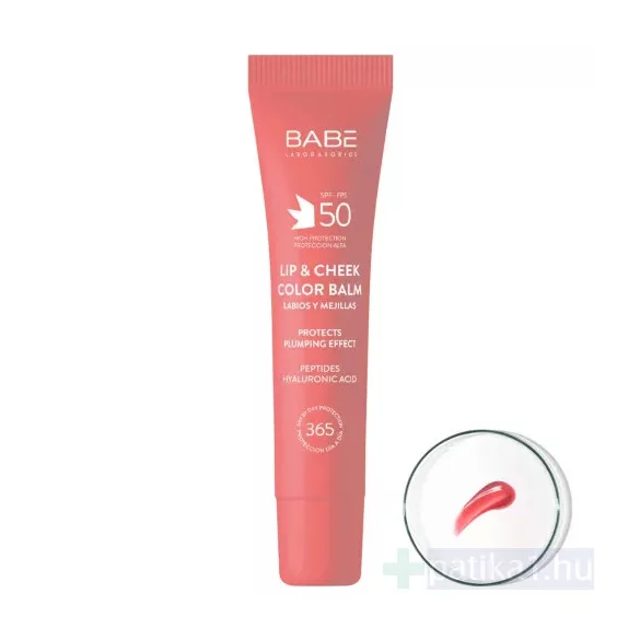 Babé Sun Lip / Cheek color SPF50 szájfény pink 20 ml