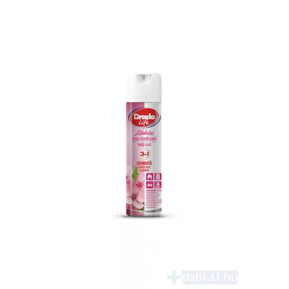 BradoLife felületfertőtlenítő, légfrissítő és klímatisztító spray Virág  300 ml