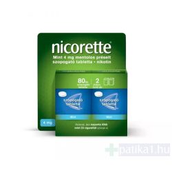   Nicorette Mint 4 mg mentolos préselt szopogató tabletta 80x