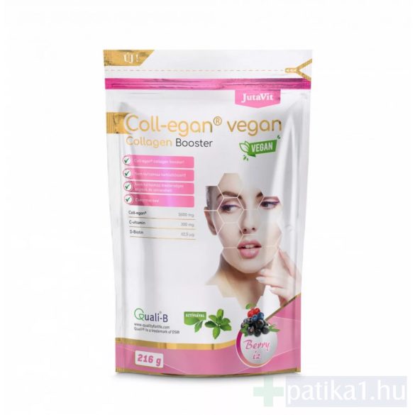 JutaVit Coll-egan kollagén por vegán  berry 216 g