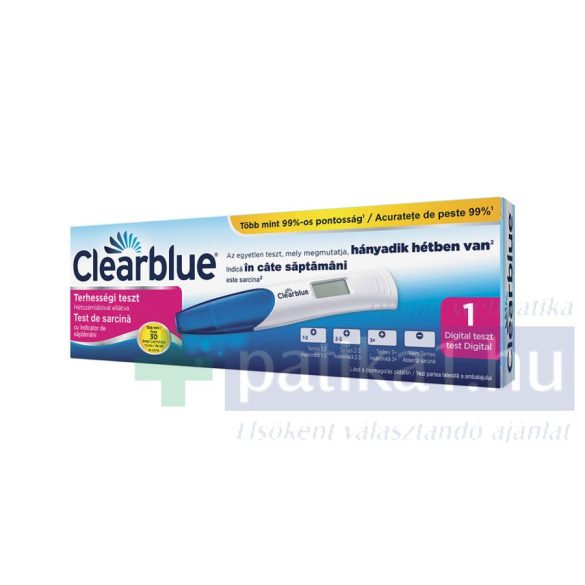 Clearblue digitális terhességi gyorsteszt fogamzásjelz.  1 db