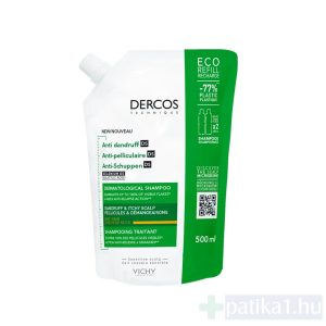 Vichy Sampon Dercos korpásodás ellen száraz hajra UTÁNTÖLTŐ 500 ML
