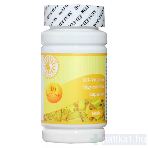 SunMoon D3-vitamin 4000 NE lágyzselatin kapszula 60x