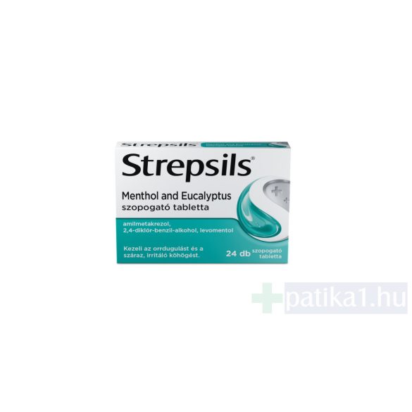 Strepsils Menthol and eucalyptus szopogató tabletta 24 db 