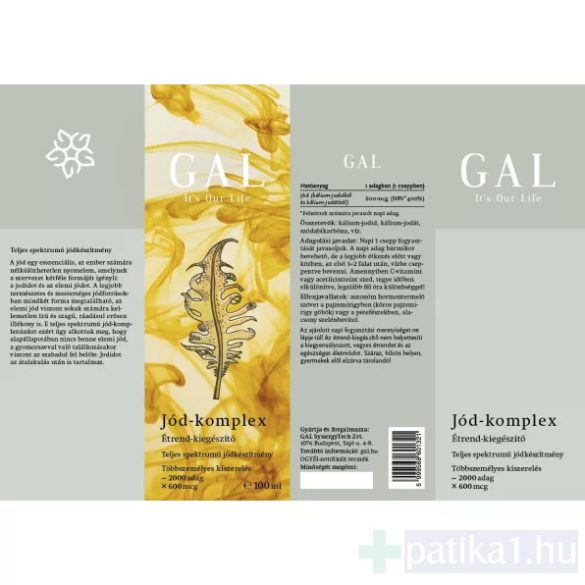 GAL Jód-komplex 600 mcg csepp 100 ml