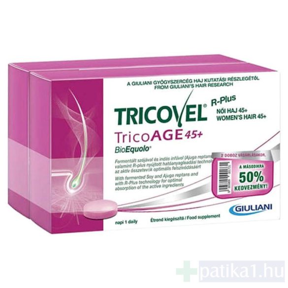Tricovel TricoAGE 45+ BioEquolo tabletta 2x30 db DUOPACK