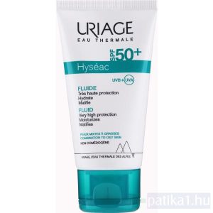 Uriage Hyséac Fluid SPF50+ mattító fényvédő zsíros bőrre 50 ml