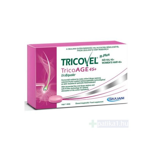 Tricovel TricoAGE 45+ BioEquolo tabletta 30x 