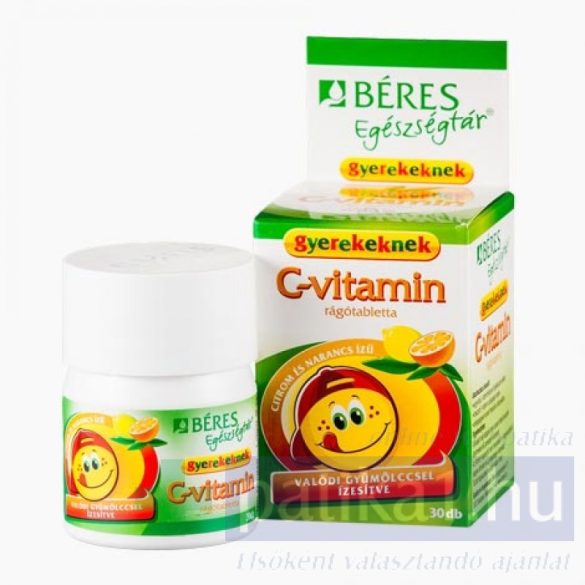 Béres Egészségtár C-vitamin rágótabletta gyerek 30 db