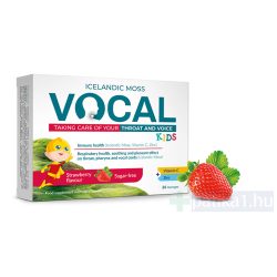 Vocal Kids Izlandi zúzmó szopogató tabletta eper 24x