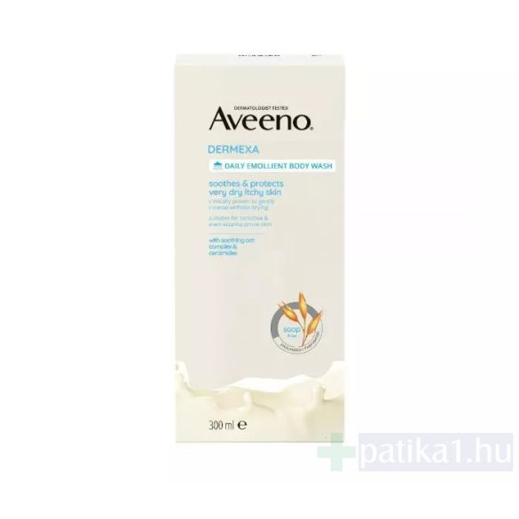 Aveeno Dermexa bőrpuhító illatmentes tusfürdő 300 ml